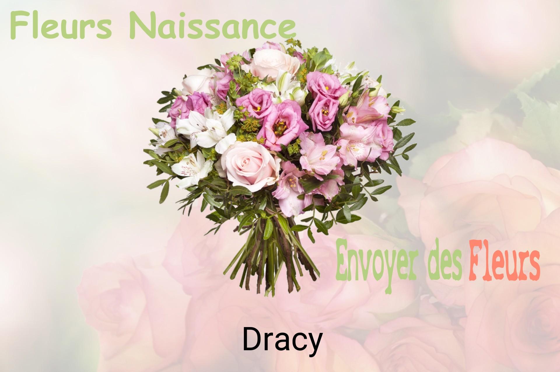 Bouquet de fleurs de naissance livré à Dracy